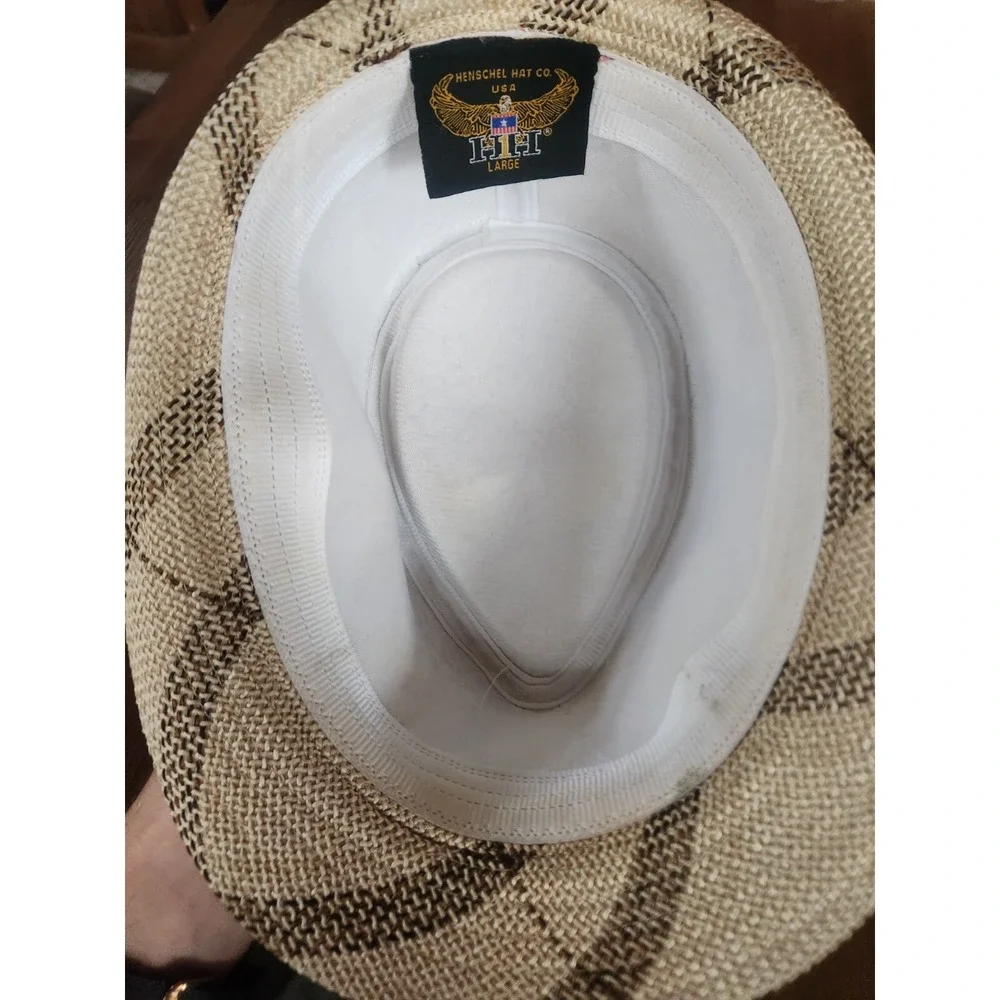 Vintage Henschel Hat‎ Co. Fedora Plaid Men's Size Large - Picture 4 of 5